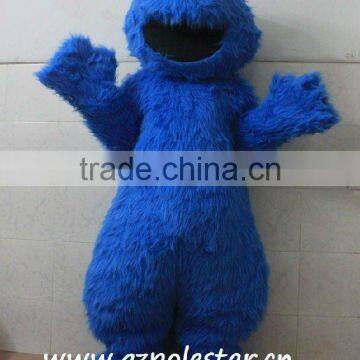 long fur cookie monster costume mascot NO.1763