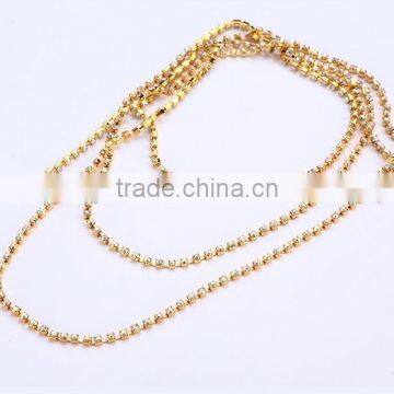 SS16 golden cupchain crystal color jewelry accessory clear faces