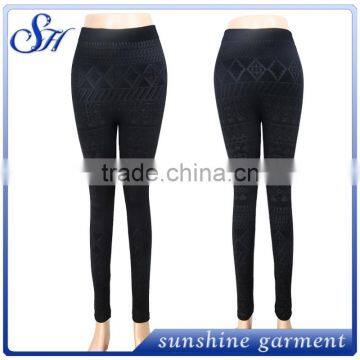 OEM women leggings 2017 seamless 100% polyester fitness wear
