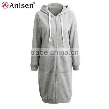 Oem Service Custom 100% Cotton Women Long Xxxxl Hoodies photo-3