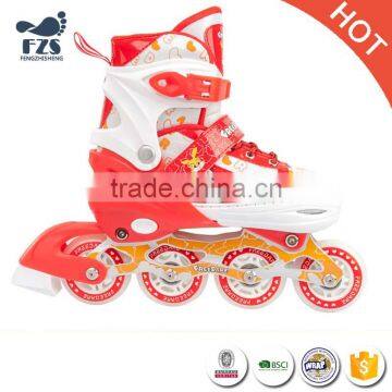 4 Wheels Ice Roller Skating Shoes Kids Flashing Roller photo-6