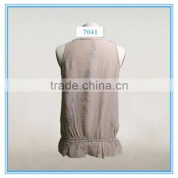 Fashion Crochet Camisole Ladies Sleeveless Embroidered Top Tencel Fabrics photo-4