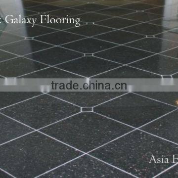 Black Galaxy Cut to Size Slab, Tiles & Stair Case