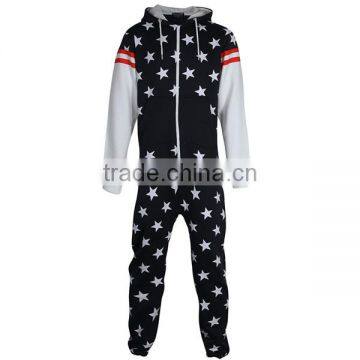 PA0043A All Over American Flag Printed Men's Onesie photo-3