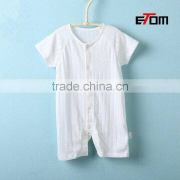 1528 OEM Baby clothes newborn boys 100% cotton baby jumpsuit cotta sleeve Infants clothing& Toddlers baby onesie