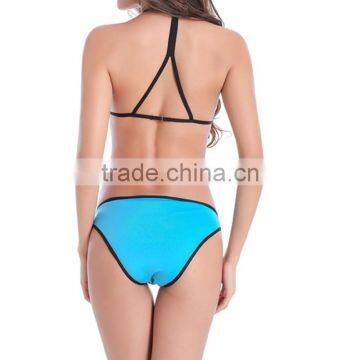Cheap Price New Design Youg Girl Polyester Spandex Brazillian Bikini photo-3