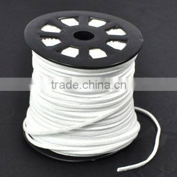 China Wholesale 2.5mm Wide White Velvet Cord for Necklace photo-2