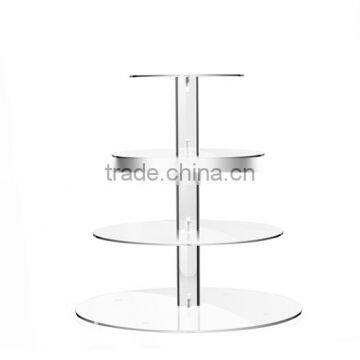 Four Tiers Acrylic Display Round Cupcake Stands
