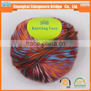 yarn supplier cheap wholesale high quality top dyed 100 acrylic 2 ply roving yarn for hand knitting