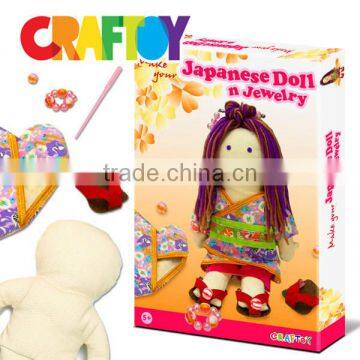 Craft project Make your own Culture Doll Japanese doll