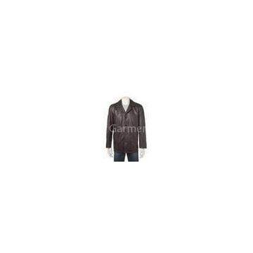 Proffesion Leisure Dark Coffee Thick Cow Hide Leather Jackets S M XL L XXL XLLL