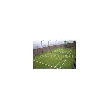 Fire-retardant Green Tennis Artificial Grass Yarn Count 6300Dtex