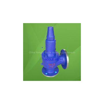 Spring loaded full lift type safety valve