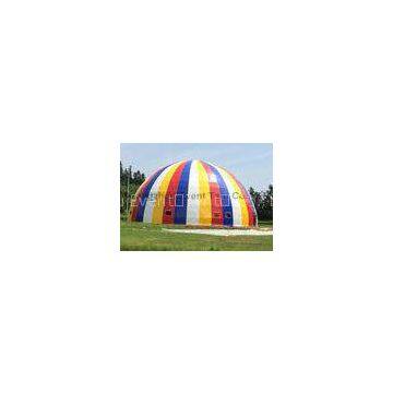 Blue Color 36m Large Dome Tent Geodome Double PVC Coated Polyster Fabric