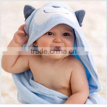 100% Cotton baby hooded alpaca poncho towel baby batn towel poncho