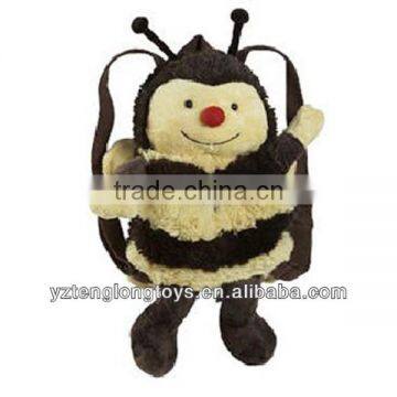 Factory Wholesale Animal Shaped Plush Backpack Bee Backpack