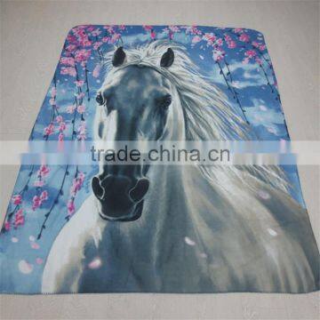 3D Photo Printed Sublimation horse polar fleee Blanket