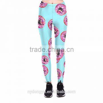 latest doughnut yoga jogging legging /morning xg white skeleton rose plus size high waist athletic high waist yoga pants