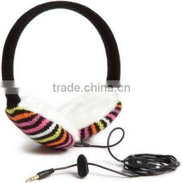 Wholesale knit warm unisex phone girls earmuffs