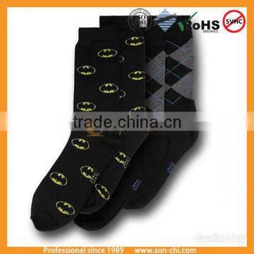 mens dress combed cotton socks/men tartan design cotton socks/sox combed cotton custom man socks