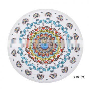 TOROS fashion sample free wholesale microfibre benetton round beach towel