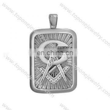 Hot selling cool masonic pendant men's stainless steel pendant