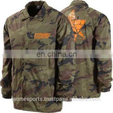 Coach jackets - Custom design camo flag Coach Jacket with side pocket in High Quality - Custom style 2017