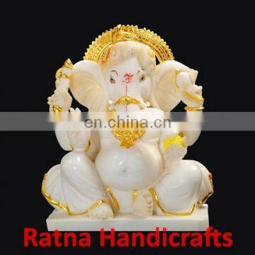 Ganesh Figurine Marble Statue D003