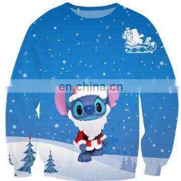 wholesale Christmas sweatshirts -Custom sublimation sweaters&jersey sweatshirts,non hooded sweatshirts