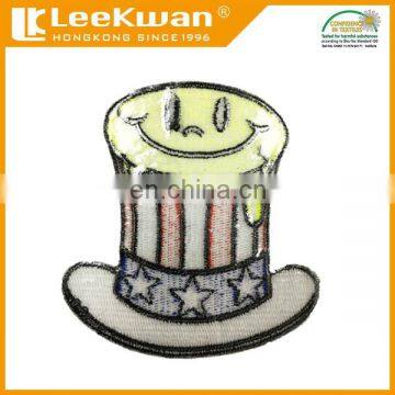 American Uncle Sam Hat Patch, Iron on Patch Sticker Embroidery, Uncle Sam Patch Embroidered Patch photo-3