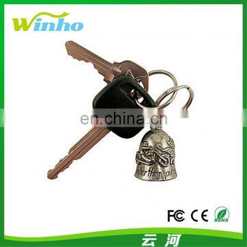 Religious guardian bell biker keychain