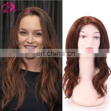 Brown Color Beautiful Brazilian Human Hair Lace Wig