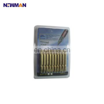 10pcs 1/4" 65mm ph2 magnetic S2 crv screwdriver bits