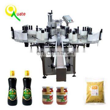 Glass Plastic Flat Bottle Sticker Labeling Machine Wrap Around With Printer photo-2