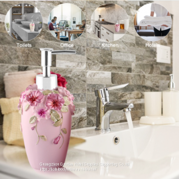 300ml Creative Garden Soap Liquid Lotion Shower Gel Bottle Sub-bottle Hotel Bathroom Supplies Resin Bottle Body Beautiful Gift photo-4