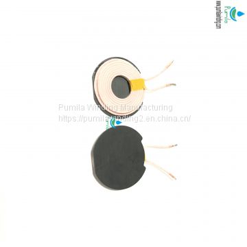 Self-bonded copper wire wireless charger coil