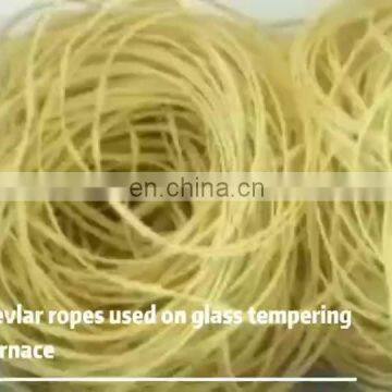 Glass Tempering Furnace Roller Heat Resistant Aramid Fiber Braided