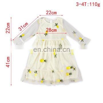 Spring Autumn Girls Dress Casual Long Sleeves Lace Mesh Floral Kids Dresses Girl Cute Princess Dress photo-5