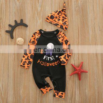 Baby Hoodie Romper And Hat Long Sleeve Bodysuit Halloween Baby Clothes photo-4