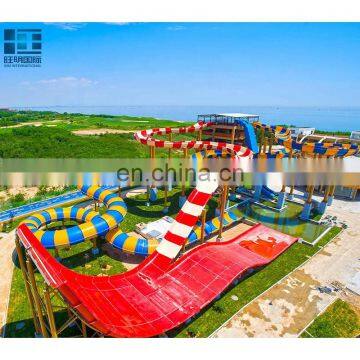 Large Plastic Water Theme Park Equipment Slide For Sale Garden Water Slide photo-5