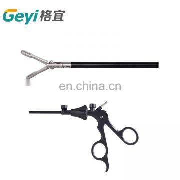 Geyi Autoclavable Laparoscopic Surgical Instruments Fenestrated Grasping Forceps With Long Tip photo-3