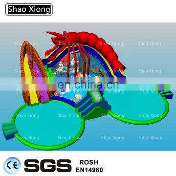 Commercial Outdoor Funny Summer Amusement Water Games Inflatable Water Pools Park Playground Equipment