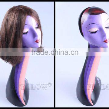 Fashion Window Dispaly Plastic head mannequin Female Head Realistic head manikin,Wholesale Cheaper Head Mannequin, H1057