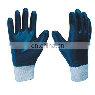 Anti Oil Yellow Nitrile Half Coated Gloves For Car Repair photo-4