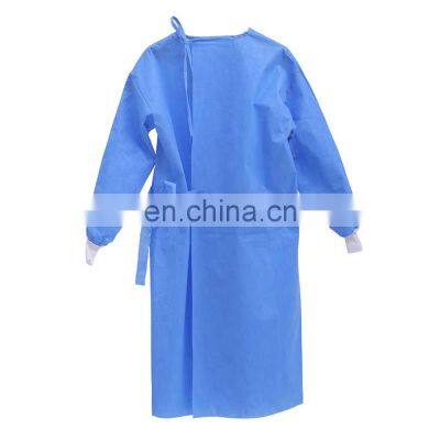 Disposable Surgical Gown Hospital Patient Gown Clothing Blue with High Quality