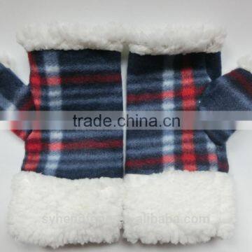 2016 Fingerless Warm Women Gloves With Fur photo-3