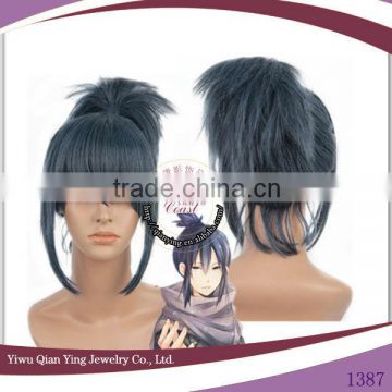 blue Cosplay nuber six Short Nezumi wig Ponytail