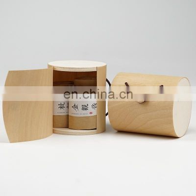 solid wood cork bark storage box tea wooden case birch jewelry wood veneer boxes