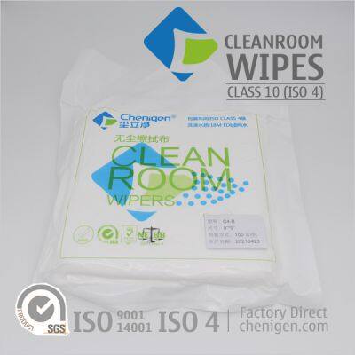 China Factory-Direct Class 10 ISO 4 Cleanroom Wipers Lint-Free Wipes