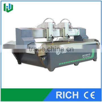 High speed cnc waterjet cutting machine with double cutting head